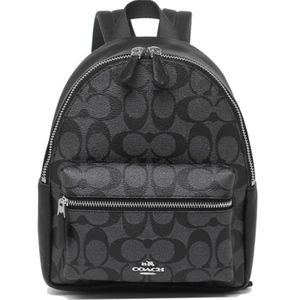 COACH Mini Charlie Backpack In Signature Canvas
